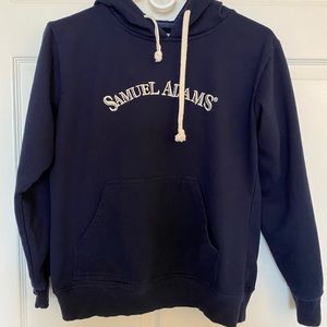 Navy blue Samuel Adams hooded sweatshirt